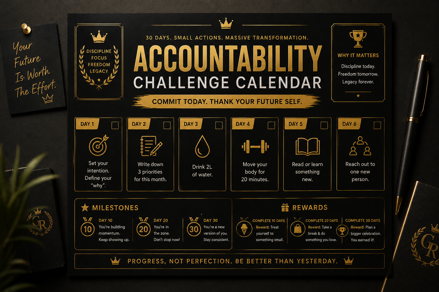 Accountability Challenge Calendar