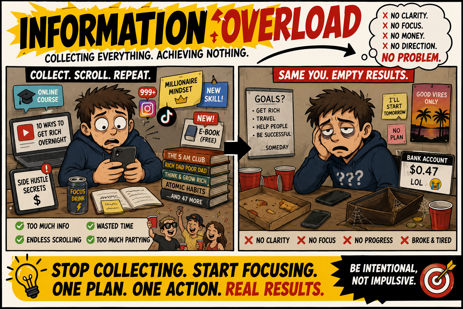 Information Overload: Focus Or Flop?